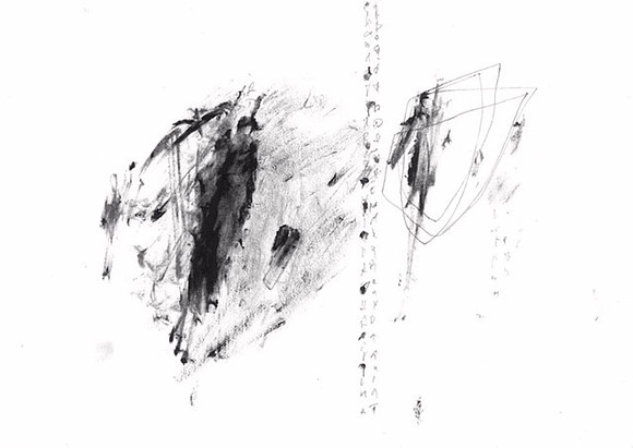 #02, 2016, 21 x 29.7 cm, Oil and Pencil on Paper