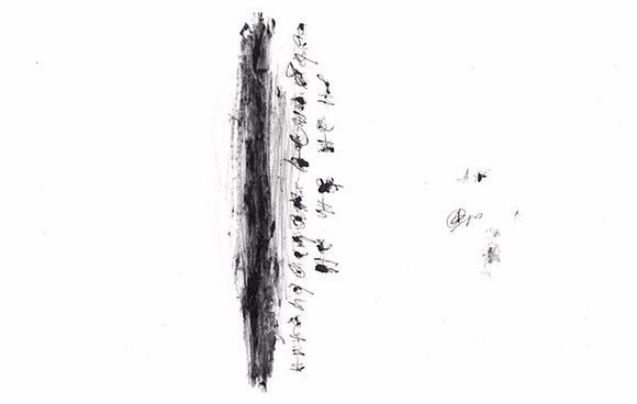 #29, 2016, 21 x 29.7 cm, Oil and Pencil on Paper