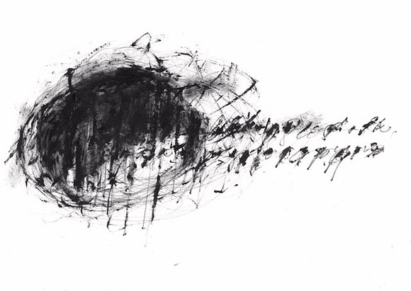 #24, 2016, 21 x 29.7 cm, Oil and Pencil on Paper