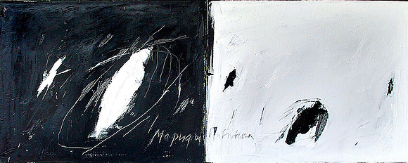 White of Mine 11, Diptych, 60 x 160 cm, Oil on Canvas