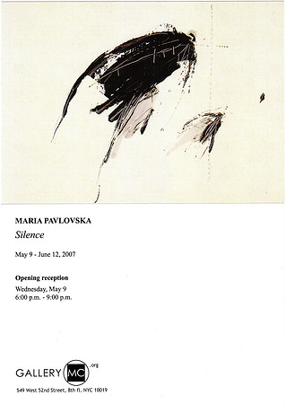 Gallery MC, NY - Solo Show, Invitation